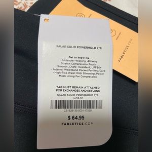 Fabletics Salar Solid power hold 7/8 leggings